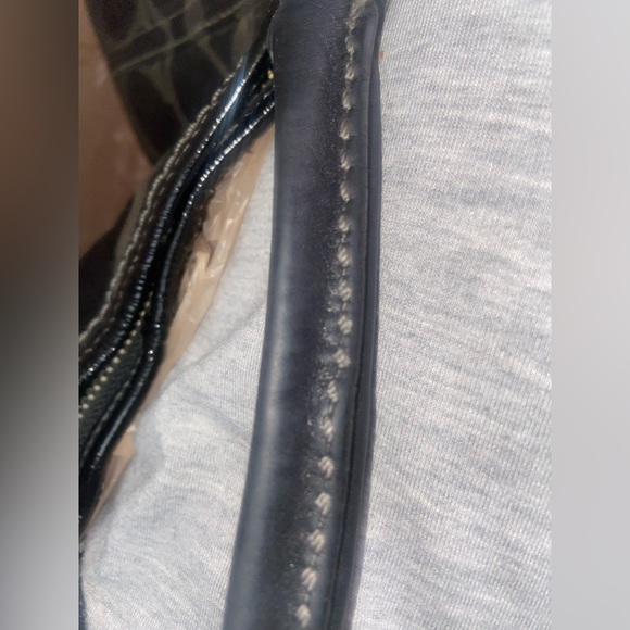 Coach Sateen Signature Shoulder Bag Black No -12675 - Picture 4 of 14